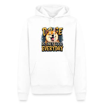 JEDEN TAG - Männer Premium Bio Hoodie - Weiß - Vorne - Nico (187cm)