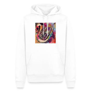 Tuba - Männer Premium Bio Hoodie - Weiß - Vorne - Nico (187cm)