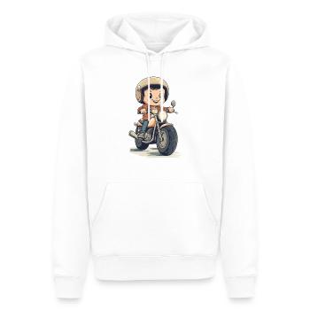 Motorcycle for Kids Design - Men’s Premium Organic Hoodie - white - Front - Nico (187cm)