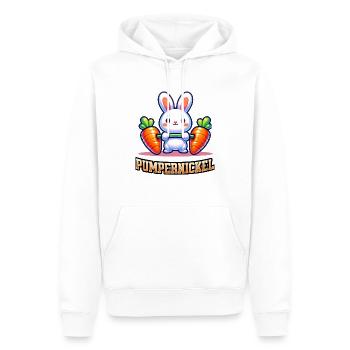 Lustiges Workout Kaninchen Fitness Gym Geschenk - Männer Premium Bio Hoodie - Weiß - Vorne - Nico (187cm)