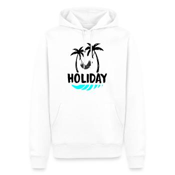 palms relax holiday - Männer Premium Bio Hoodie - Weiß - Vorne - Nico (187cm)