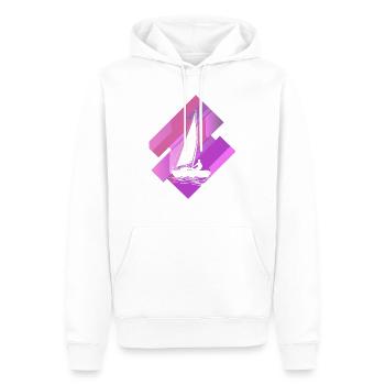 Sailboat Sailor Boat - Men’s Premium Organic Hoodie - white - Front - Nico (187cm)