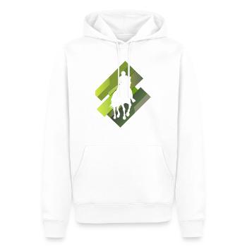 Dressage Horse Riding School Rider - Men’s Premium Organic Hoodie - white - Front - Nico (187cm)