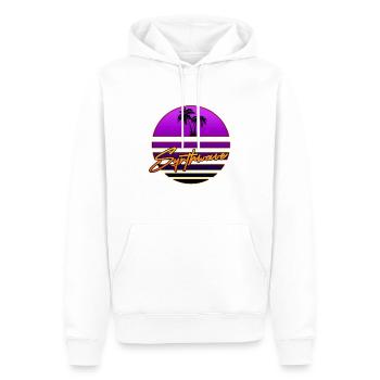 synthwafe Kopie - Männer Premium Bio Hoodie - Weiß - Vorne - Nico (187cm)