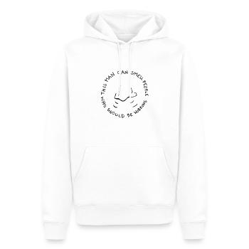 drôle dire collègue superviseur patron croquis - Sweat à capuche Premium bio Homme - blanc - Devant - Nico (187cm)