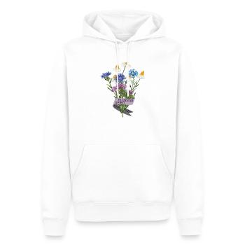 Blossom Spirit Blumenstrauß Blossom Spirit Floral - Männer Premium Bio Hoodie - Weiß - Vorne - Nico (187cm)
