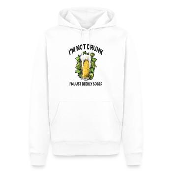 Lusitges Bier I'm Not Drunk Just Beerly Sober - Männer Premium Bio Hoodie - Weiß - Vorne - Nico (187cm)