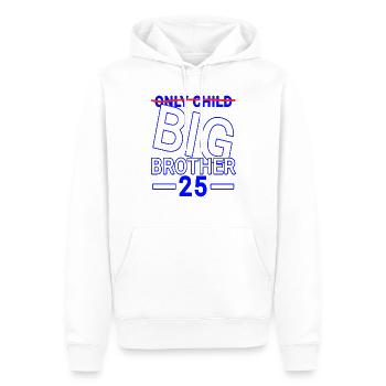 Bruder Spruch lustig 25 - Männer Premium Bio Hoodie - Weiß - Vorne - Nico (187cm)