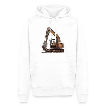 Wasserschwein - Männer Premium Bio Hoodie - Weiß - Vorne - Nico (187cm)