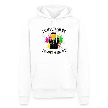 Maler Echte Maler tropfen Nicht Malermeister Idee - Männer Premium Bio Hoodie - Weiß - Vorne - Nico (187cm)