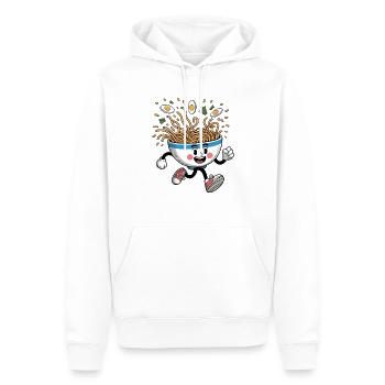 Ramen Nouilles Japon Nourriture Humour - Sweat à capuche Premium bio Homme - blanc - Devant - Nico (187cm)