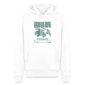 Aquascaping Anubias Plante Aquatique Fish Keeper - Sweat à capuche Premium bio Homme - blanc - Devant - Nico (187cm)