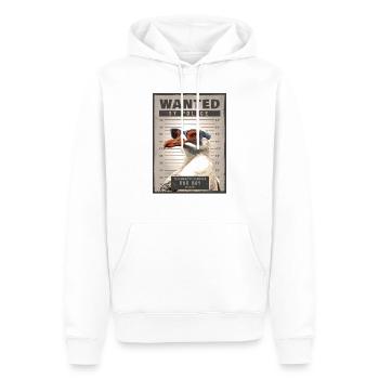 Rouleau de poisson voleur de mouette - Sweat à capuche Premium bio Homme - blanc - Devant - Nico (187cm)
