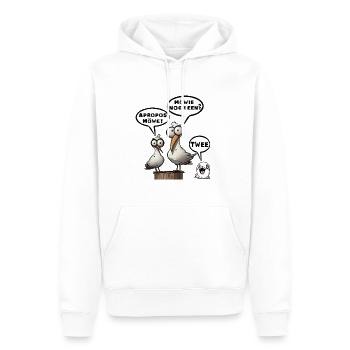 En parlant de Moewe Moewie noch een Spruch twee - Sweat à capuche Premium bio Homme - blanc - Devant - Nico (187cm)