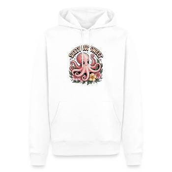 Conception mignonne de pieuvre - Sweat à capuche Premium bio Homme - blanc - Devant - Nico (187cm)