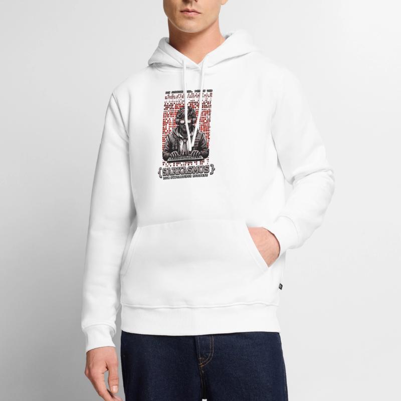 Ich spreche HTML Python und Sarkasmus Männer Premium Bio Hoodie