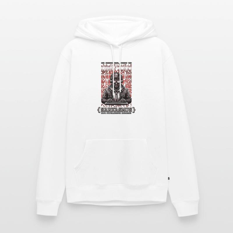 Ich spreche HTML Python und Sarkasmus Männer Premium Bio Hoodie