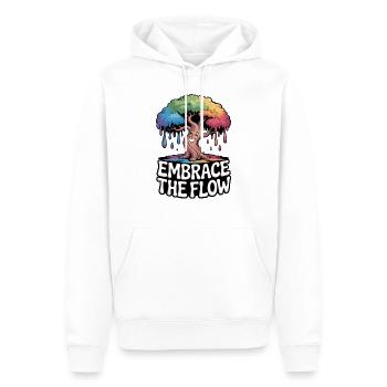 Schmelzender Baum - Männer Premium Bio Hoodie - Weiß - Vorne - Nico (187cm)