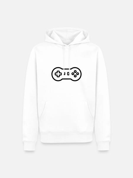 Video game controller - Men’s Premium Organic Hoodie - white