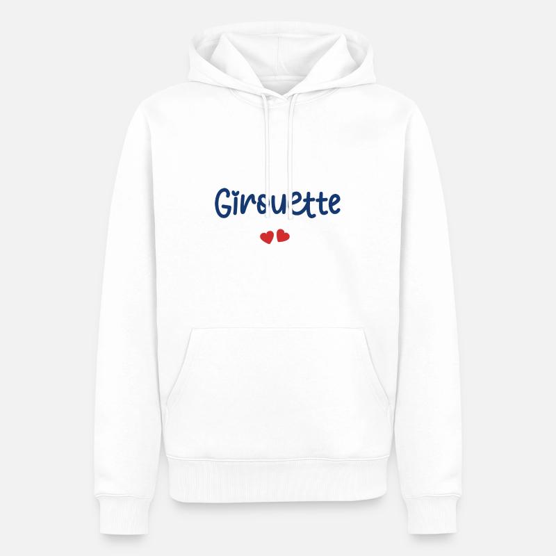 Girouette - Sweat à capuche Premium bio Homme - blanc