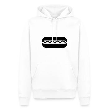 Hot Dog - Männer Premium Bio Hoodie - Weiß - Vorne - Nico (187cm)