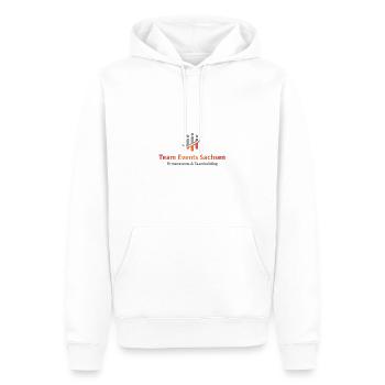 Team Events Sachsen zentriert für weiß - Männer Premium Bio Hoodie - Weiß - Vorne - Nico (187cm)