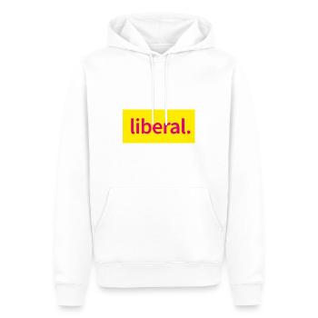 Liberal - Männer Premium Bio Hoodie - Weiß - Vorne - Nico (187cm)