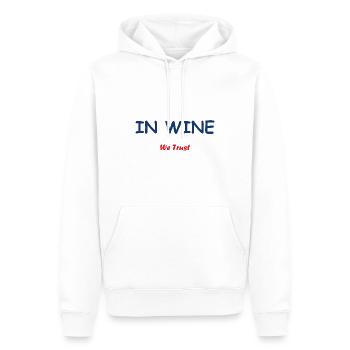 Auf Wein vertrauen wir - Männer Premium Bio Hoodie - Weiß - Vorne - Nico (187cm)