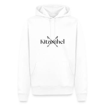 Kitzbühel - Alps - Skiing - Après Ski - Men’s Premium Organic Hoodie - white - Front - Nico (187cm)