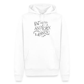 220 Du musst Dein Ändern - Männer Premium Bio Hoodie - Weiß - Vorne - Nico (187cm)