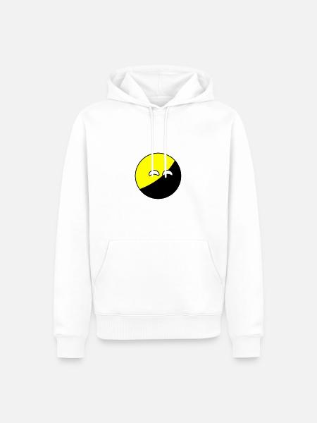 Ancap ball - Men’s Premium Organic Hoodie - white