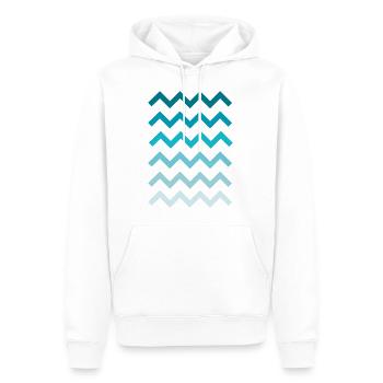 Waves Water Waves - Men’s Premium Organic Hoodie - white - Front - Nico (187cm)