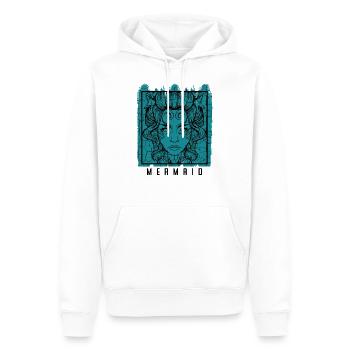Meerjungfrau Nixen Mermaiding Fabelwesen Geschenk - Männer Premium Bio Hoodie - Weiß - Vorne - Nico (187cm)