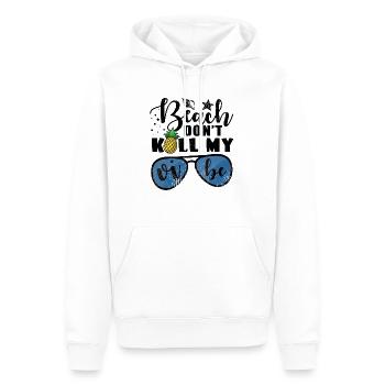 Cadeau d'ananas Beach Vibe Pun lunettes de soleil - Sweat à capuche Premium bio Homme - blanc - Devant - Nico (187cm)