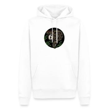 indolence - Sweat à capuche Premium bio Homme - blanc - Devant - Nico (187cm)