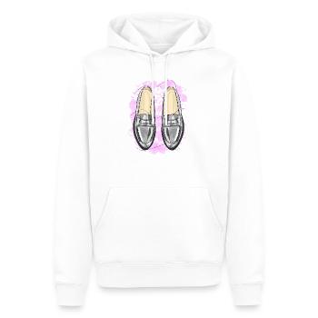 Stylische Schuhe - Männer Premium Bio Hoodie - Weiß - Vorne - Nico (187cm)