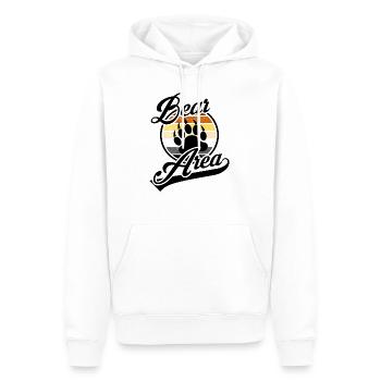 Bear Area Paw LGBT Gay Pride Bear CSD - Men’s Premium Organic Hoodie - white - Front - Nico (187cm)