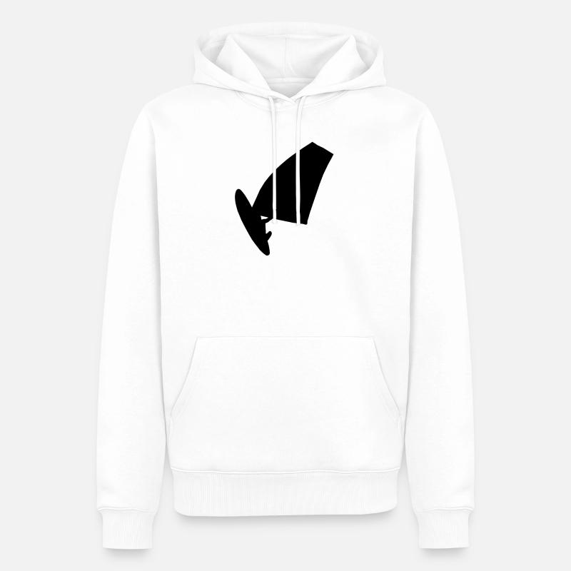 Windsurf - Männer Premium Bio Hoodie - Weiß
