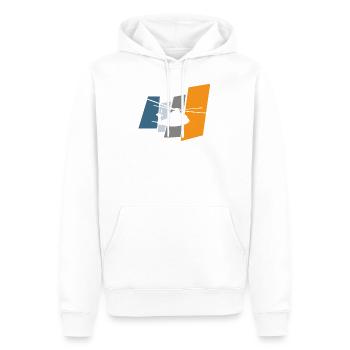 Hubschrauber - Männer Premium Bio Hoodie - Weiß - Vorne - Nico (187cm)