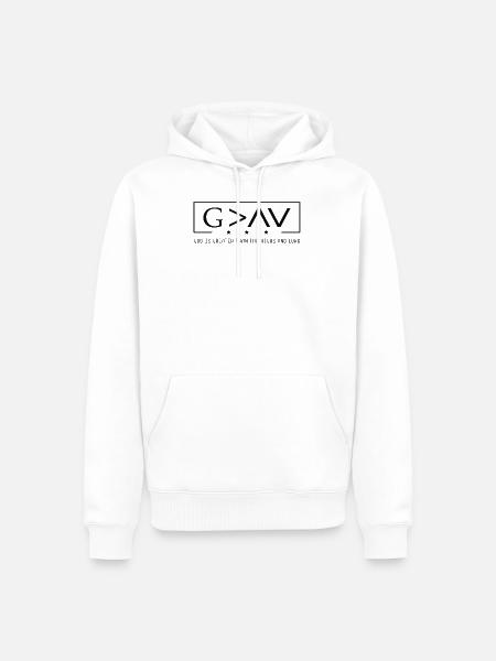 Geschenk für Christen - Männer Premium Bio Hoodie - Weiß