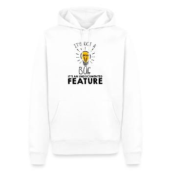 programmer - Men’s Premium Organic Hoodie - white - Front - Nico (187cm)