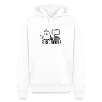 programmer - Men’s Premium Organic Hoodie - white - Front - Nico (187cm)