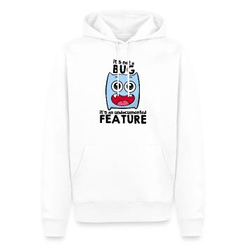 programmer - Men’s Premium Organic Hoodie - white - Front - Nico (187cm)
