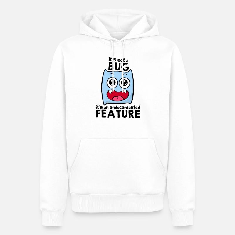 programmeur - Sweat à capuche Premium bio Homme - blanc