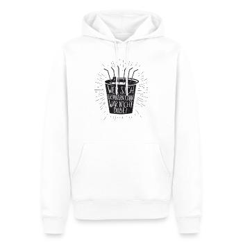 Vintage Sangria Eimer Mallorca Spruch Fun Geschenk - Männer Premium Bio Hoodie - Weiß - Vorne - Nico (187cm)