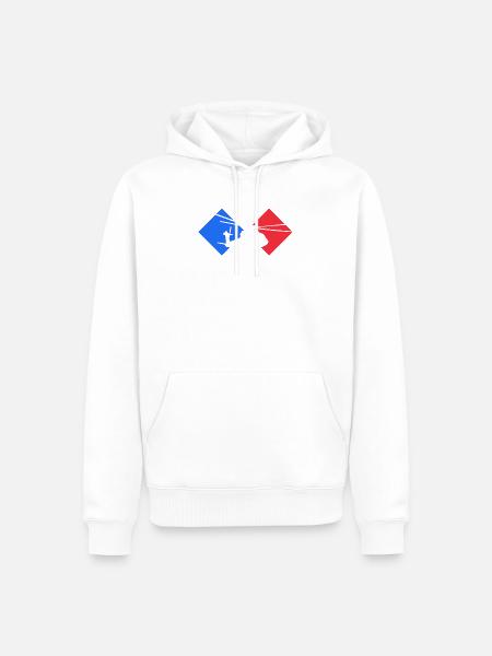 Helicopter - Männer Premium Bio Hoodie - Weiß