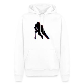 Hockey hockey - Men’s Premium Organic Hoodie - white - Front - Nico (187cm)