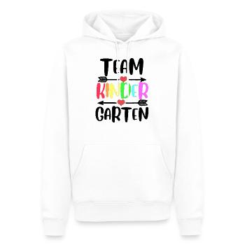 Kindergarten Team - Männer Premium Bio Hoodie - Weiß - Vorne - Nico (187cm)