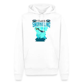 Schnorcheln - Männer Premium Bio Hoodie - Weiß - Vorne - Nico (187cm)