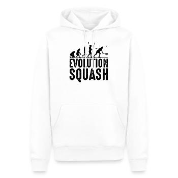 squash - Sweat à capuche Premium bio Homme - blanc - Devant - Nico (187cm)